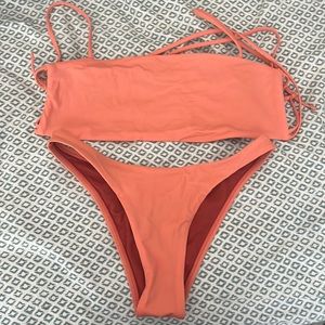 Jolyn Guava Bikini Set Sina Top and Amelia Bottom